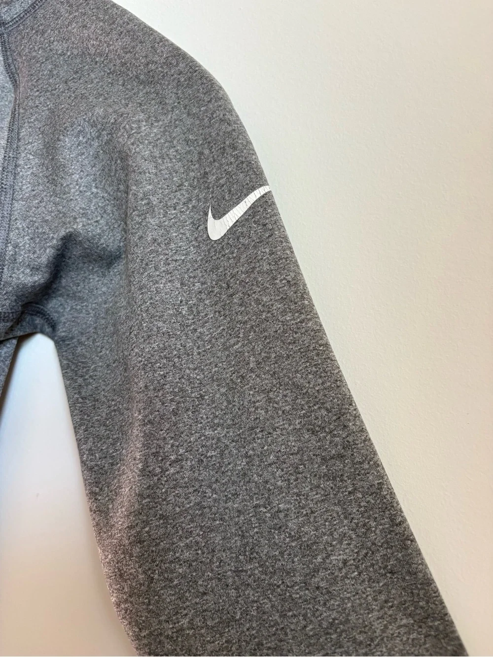 Nike Pro Dri-Fit 1/4 Zip Pullover Women's Gray Long Sleeve S